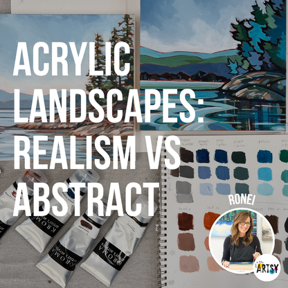 Acrylic Landscapes: Realism vs Abstract With Ronei