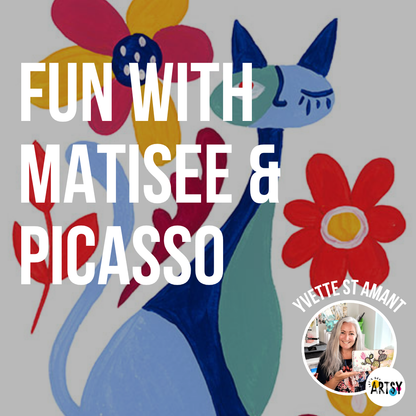Fun with Matisse & Picasso Inspired Abstracts With Yvette St. Amant