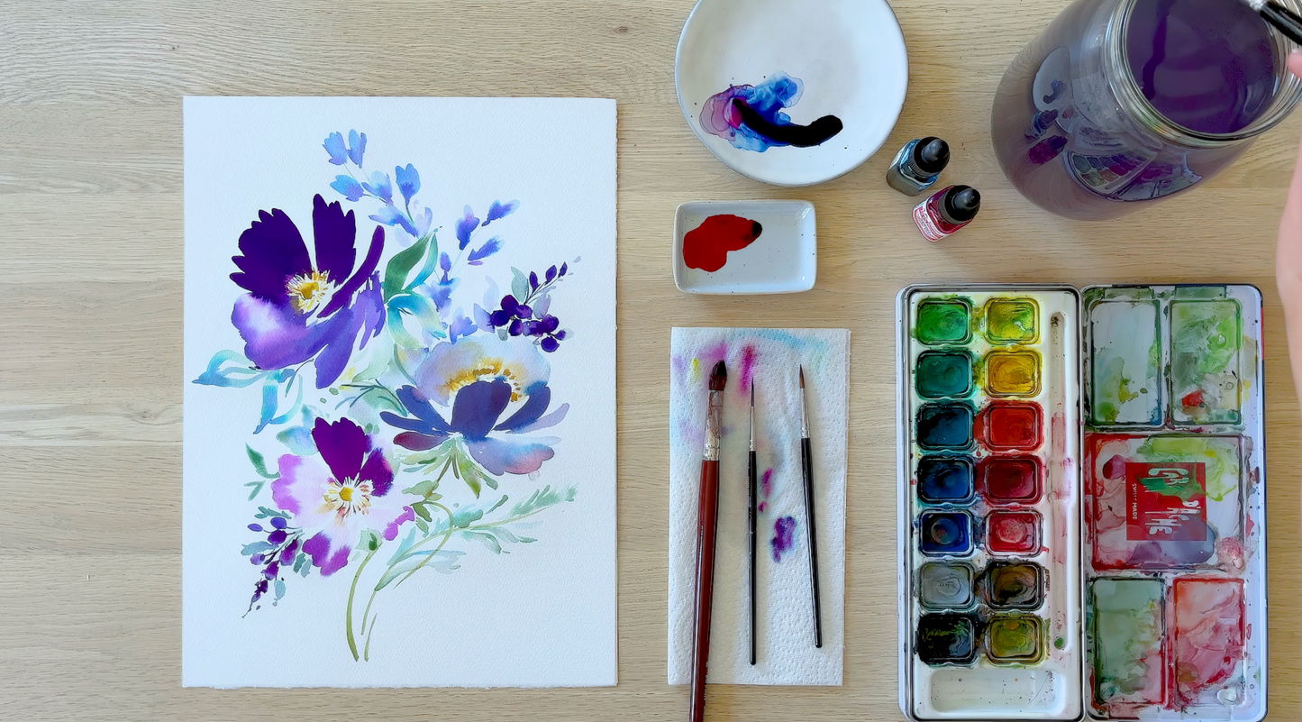 Essentials to Loose Florals Art Course With Aurelia Thomson