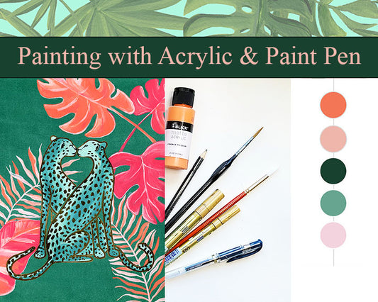Painting with Acrylic & Pen With Yvette St. Amant