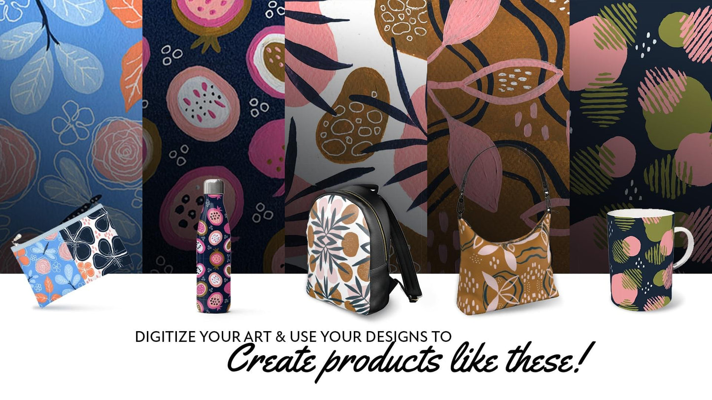 Digitizing Your Art & Creating Seamless Patterns With Yvette St. Amant