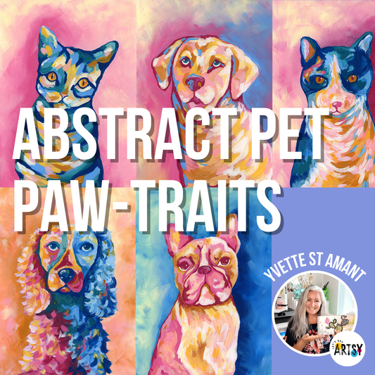 Abstract Pet Paw-traits With Yvette St. Amant