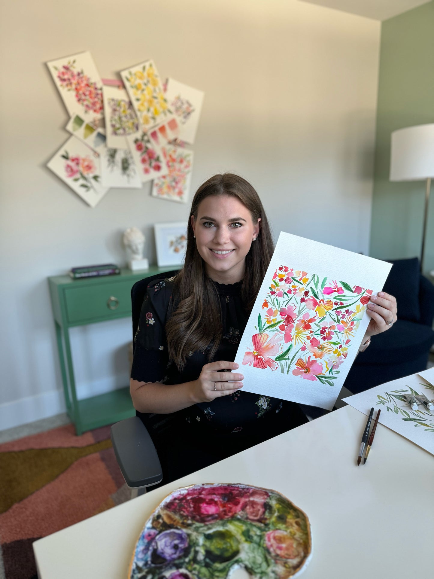 Intro to Watercolor Abstract Florals With Elizabeth Dixon