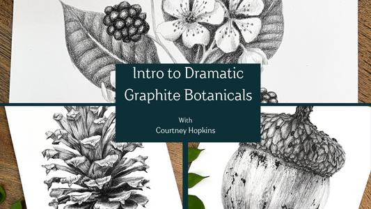 Intro to Dramatic Graphite Botanicals With Courtney Hopkins