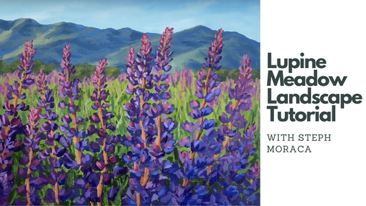 Lupine Meadow Landscape Tutorial - With Steph Moraca