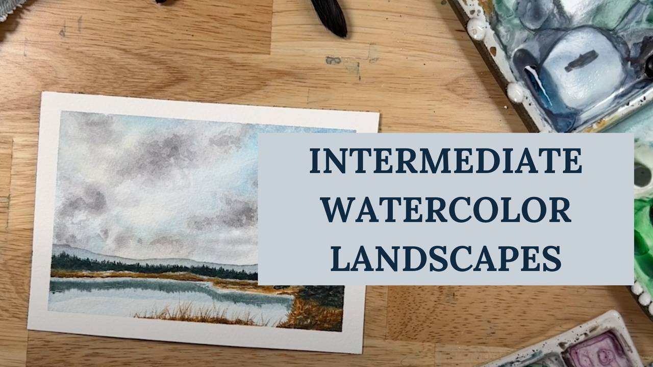 Watercolor Landscapes & Seascape Collection With Kolbie Blume