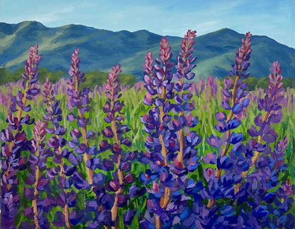 Lupine Meadow Landscape Tutorial - With Steph Moraca