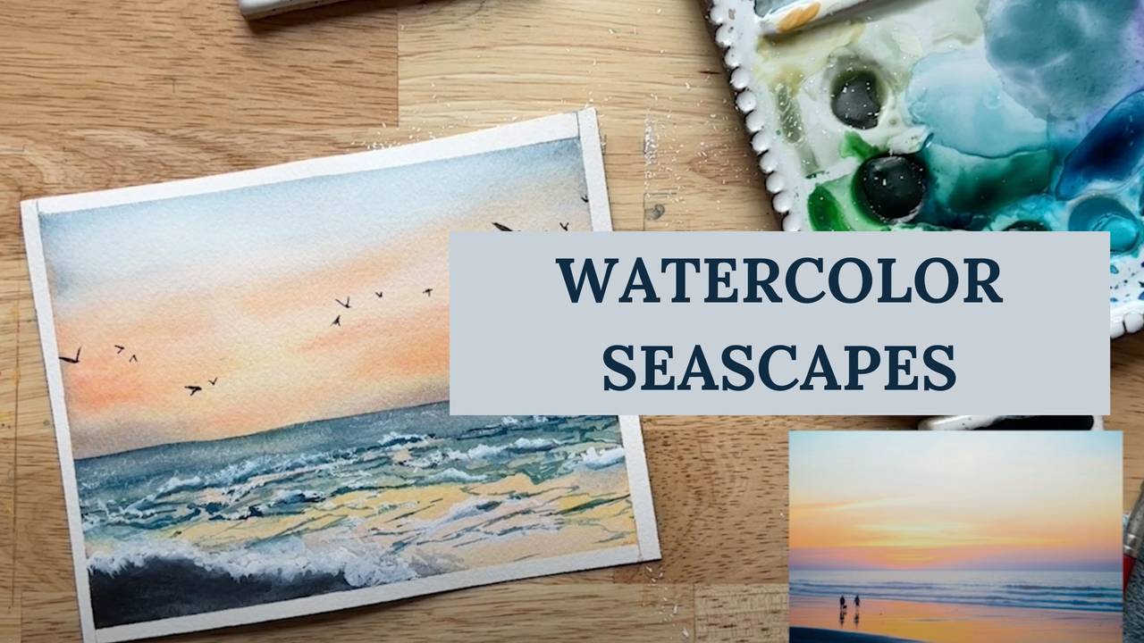 Watercolor Landscapes & Seascape Collection With Kolbie Blume